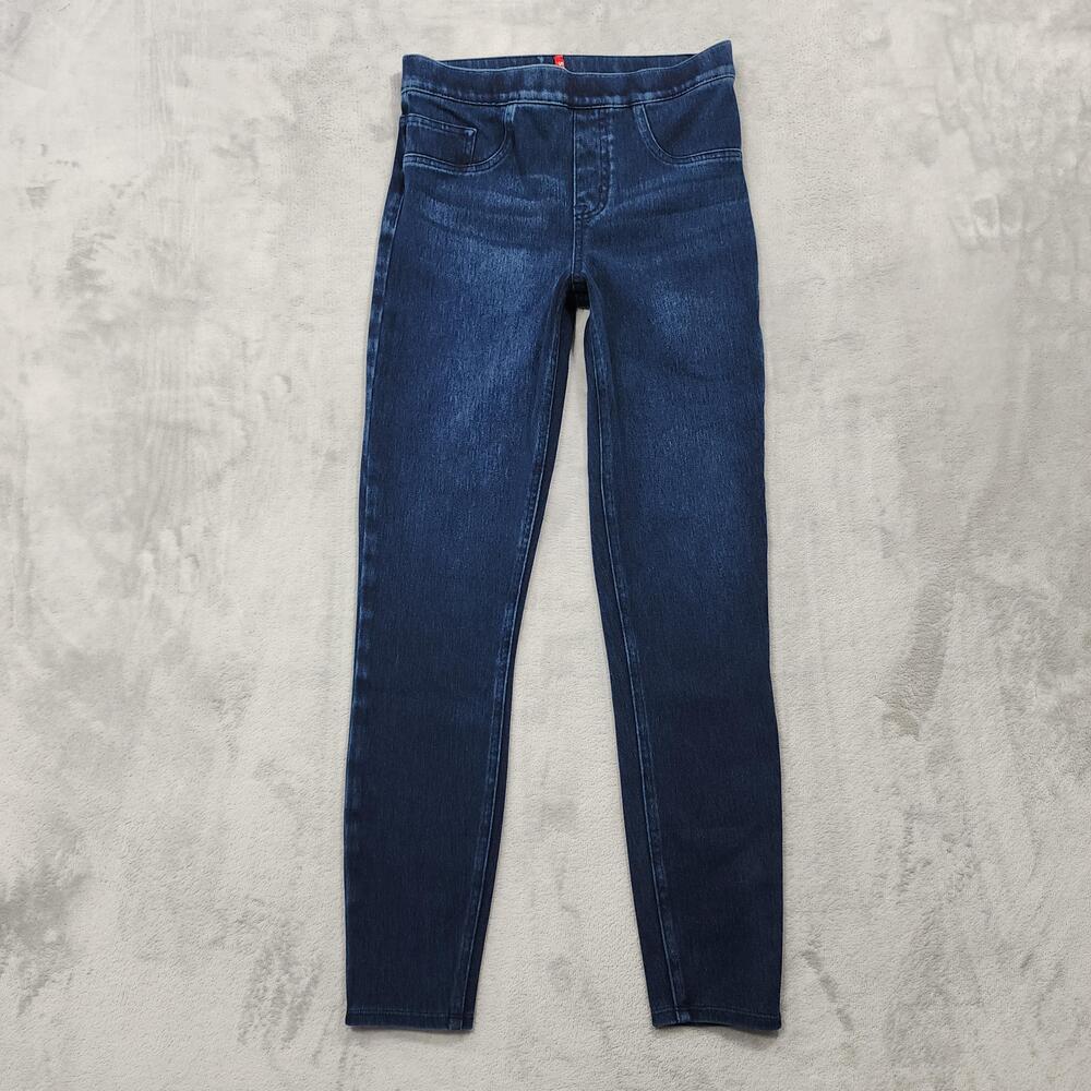 Spanx Leggings Women S Blue Jean-ish Ankle Jegging Stretch Denim Pull On Shaping